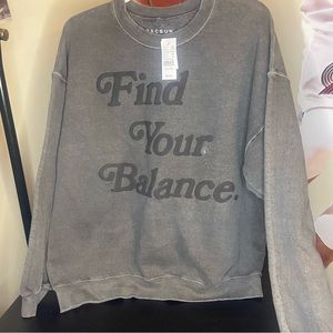 PacSun Find Your Balance L Vintage Crew Neck Sweatshirt